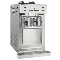 Spaceman 6455-C 2 Bowl Slushy / Granita Stainless Steel Frozen Drink Machine - 115V