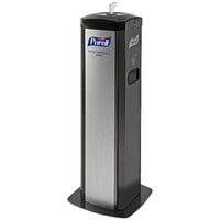 Purell 9114-01-SLVHSW DS360 High Capacity Wipes Station with Integrated Waste Receptacle