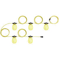 Voltec 08-01187 U-Ground Work Light String with 5 Plastic Cages - 50' 14/3 Cord, 150W Bulb Rating