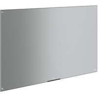 Dynamic by 360 Office Furniture 48 inch x 72 inch Frameless Wall-Mount Black Glass Dry Erase Board
