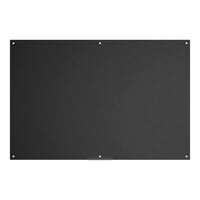 Dynamic by 360 Office Furniture 72" x 48" Frameless Wall-Mount Black Glass Dry Erase Board