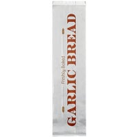 Choice 5 1/4 inch x 3 1/4 inch x 20 inch Garlic Bread Printed Insulated Foil Bag - 500/Case