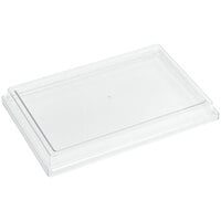 American Metalcraft SL96 Grab & Go 9" x 6" x 2" Clear Rectangular SAN Plastic Lid for 25.5 oz. Bowls