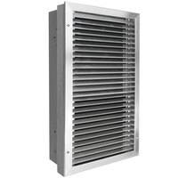 King Electric LPWA2445-TP-G LPWA Series Silver Architectural Vertical Heater with Tamper-Proof Thermostat - 4500W, 240/208V