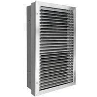 King Electric LPWA1222-TP-G LPWA Series Silver Architectural Vertical Heater with Tamper-Proof Thermostat - 2250W, 120V