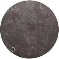 BFM Seating RC48R-FP1 Relic 48 inch Round Rustic Copper 1 inch Thick Melamine Table Top with 1 Wireless Charger