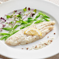 Wulf's Fish 10 lb. Case of 2 - 4 oz. Skinless Grey Sole Fillet Portions