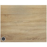 BFM Seating SO2430-FP1 Midtown 24 inch x 30 inch Rectangular Indoor Tabletop with 1 Wireless Charger - Sawmill Oak