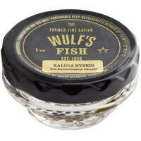 Wulf's Fish 1 oz. Kaluga Amber Caviar - 6/Case