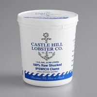 Castle Hill Lobster Co. 8 lb. Raw Shucked Ipswich Clams