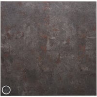 BFM Seating 2RC3030-FP1 Relic 30 inch x 30 inch Square Rustic Copper 2 inch Thick Melamine Table Top with 1 Wireless Charger
