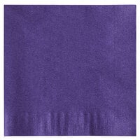 Choice Purple 2-Ply Beverage / Cocktail Napkin - 250/Pack