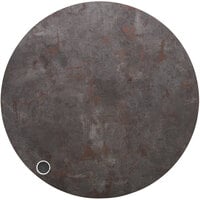 BFM Seating Relic 48" Round Rustic Copper 2" Thick Melamine Table Top with 1 Wireless Charger