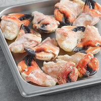 Wulf's Fish 1 lb. Cooked Cocktail Crab Claws - 10/Case