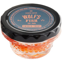 Wulf's Fish 2 oz. Smoked Trout Roe Caviar - 6/Case