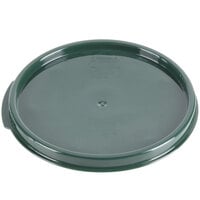Carlisle 2 and 4 Qt. Green Round Polypropylene Food Storage Container Lid
