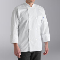Uncommon Chef 0400 Unisex White Customizable Long Sleeve Chef Coat - 5XL