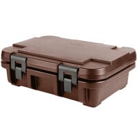 Cambro UPC140131 Camcarrier Ultra Pan Carrier® Dark Brown Top Loading 4" Deep Insulated Food Pan Carrier