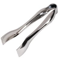 Sabert UM72STNG 6 1/4 inch Disposable Silver Plastic Serving Tongs - 6/Pack