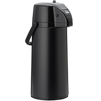 Zojirushi AASB-22BBE 2.2 Liter Glass-Lined Matte Black Stainless Steel Air Pot® with Lever