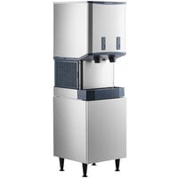 Scotsman HID540AB-1 Meridian 21 1/4 inch Air Cooled Nugget Ice Machine with 40 lb. Bin, Push Button Ice and Water Dispensing, and Enclosed Stand - 115V, 500 lb.