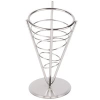 American Metalcraft SS59 Stainless Steel 1-Cone Basket - 5" x 9"