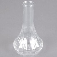 Cambro BV6CW135 Camwear 6 inch Clear Customizable Polycarbonate Bud Vase - 12/Case