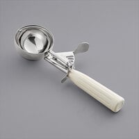 Choice #10 Ivory Thumb Press Disher - 3.25 oz.