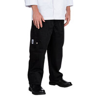 Chef Revival Unisex Black Chef Cargo Pants - Small