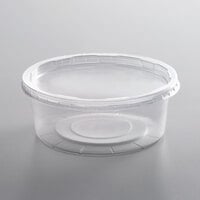 BULK Lightweight Clear Plastic Round Deli Container with Lids 8OZ –  OnlyOneStopShop