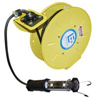 Lind Equipment LE9030143LED Heavy-Duty Extension Cord Reel with LED Hand Lamp - 30' 14/3 SJOW Cable