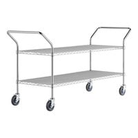 Regency 24" x 60" Two Shelf Chrome Heavy Duty Utility Cart