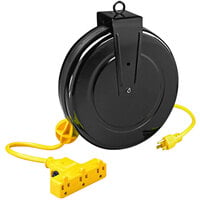 Lind Equipment LE2630B14 Cable Reel with 13A Triple Outlet - 30' 14/3 SJT Cable