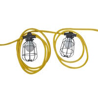 Lind Equipment TLS-100MGSJ14 String Light with Metal Guards and Connector - 100', 14/3 SJTW Cable
