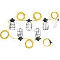 Lind Equipment TLS-50MGSJ14LED String lights with Metal Guards and Connector - 50' 14/3 SJTOW Cable