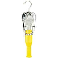 Lind Equipment LE100-100P Heavy-Duty Rubber Incandescent Work Light with 100' 16/3 SOOW Cord - 100W