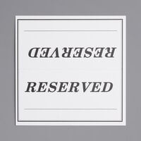 Black Reserved Table Signs Acrylic Set Of 10 Table Signs. Reserved Signs 