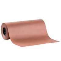 Lavex Packaging 18 inch x 700' 40# Pink / Peach Void Fill Packing Paper Roll
