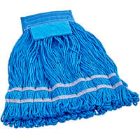 Lavex Janitorial 22 oz. Microfiber String Mop with 5 inch Blue Band