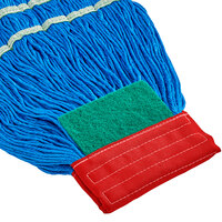 Lavex Janitorial 15 oz. Microfiber String Mop with 5 inch Red Band