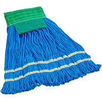 Lavex Janitorial 18 oz. Microfiber String Mop with 5 inch Green Band