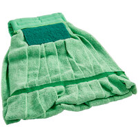 Lavex Janitorial 9 oz. Microfiber Strip Mop with 5 inch Green Band