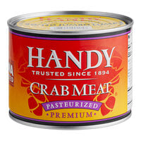 Handy 1 lb. Jumbo Lump 90/130 Crab Meat - 6/Case
