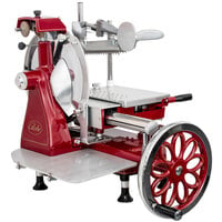 Globe FS12 12 inch Red Manual Meat Slicer with Flywheel