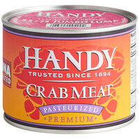 Handy 1 lb. Jumbo Lump 55/75 Crab Meat - 6/Case