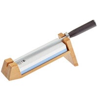 Shun DM0610 3-Piece Knife Sharpening System with Bamboo Stand, Honing Steel, and Sharpening Stone