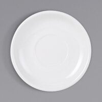 Tuxton BPE-066 6 3/4" Porcelain White China Saucer   - 24/Case