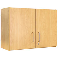 Tot Mate TM2313A.S2222 Maple 2-Level Laminate Wall Cabinet - 30 inch x 14 1/2 inch x 22 1/2 inch