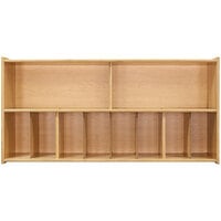 Tot Mate TM4336A.SBBBB Natural Birch Plywood Diaper Wall Storage - 46 inch x 12 inch x 22 1/2 inch