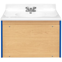 Tot Mate TM8350R.S3322 Royal Blue and Maple Single Laminate Floor Vanity - 31 inch x 21 inch x 21 1/2 inch; Unassembled